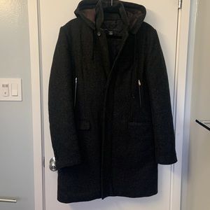 Marc by Marc Jacobs wool coat with removable hoodie